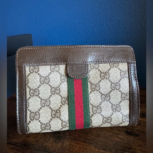 GUCCI Vintage Sherry Line Pouch - Picture 9 of 10